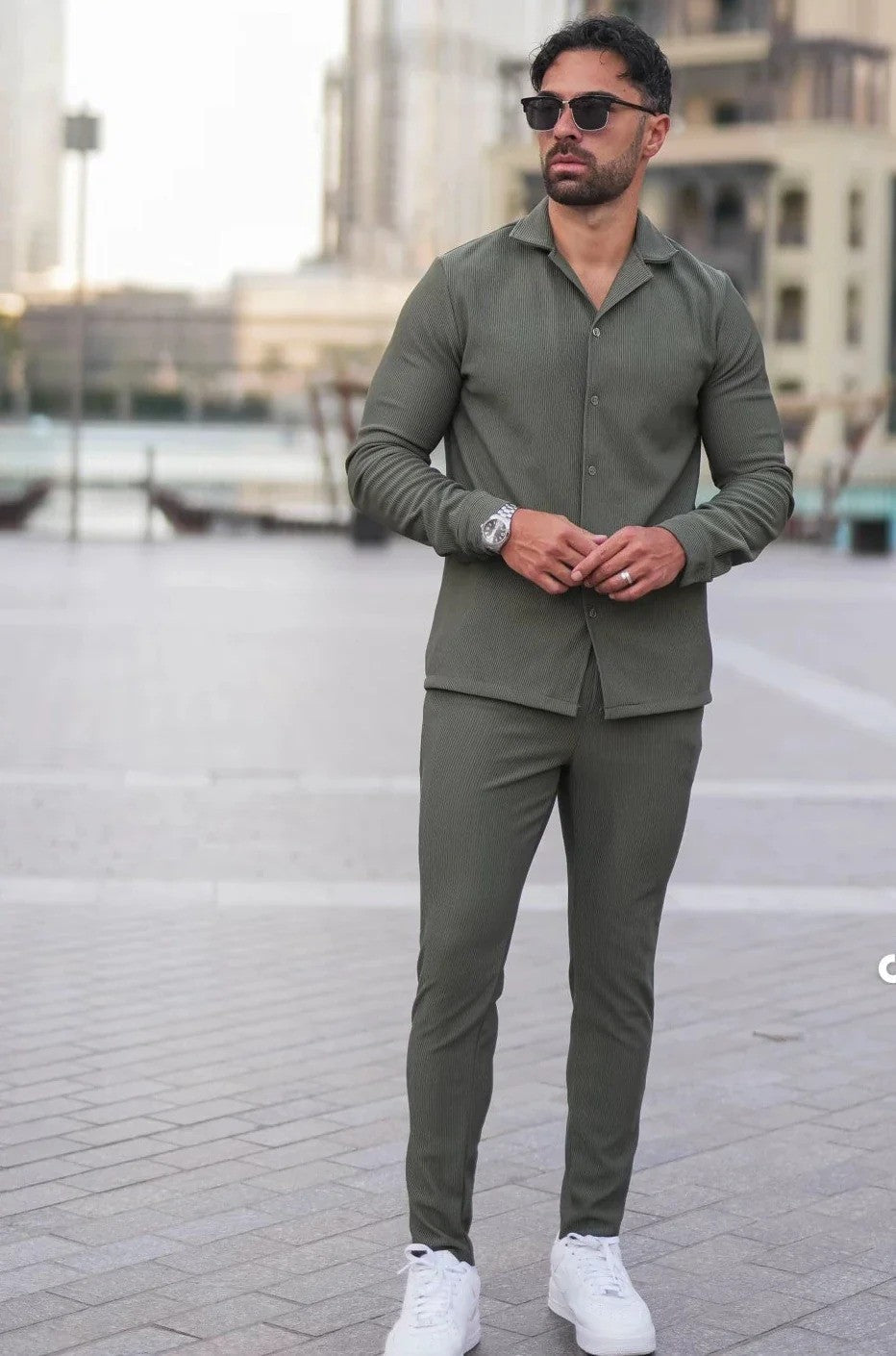 Broncoo Army Essential Button Up Set